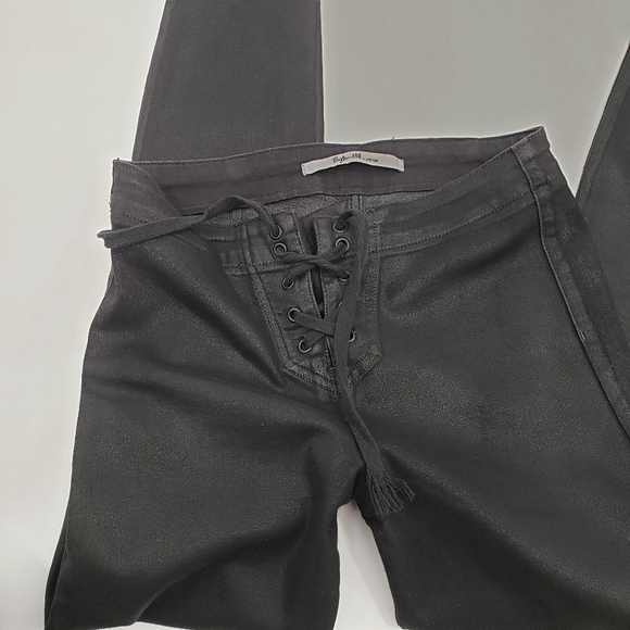 Taylor Hill by Joe's Jeans Black Coated Skinny Ankle Jeans - Picture 9 of 14